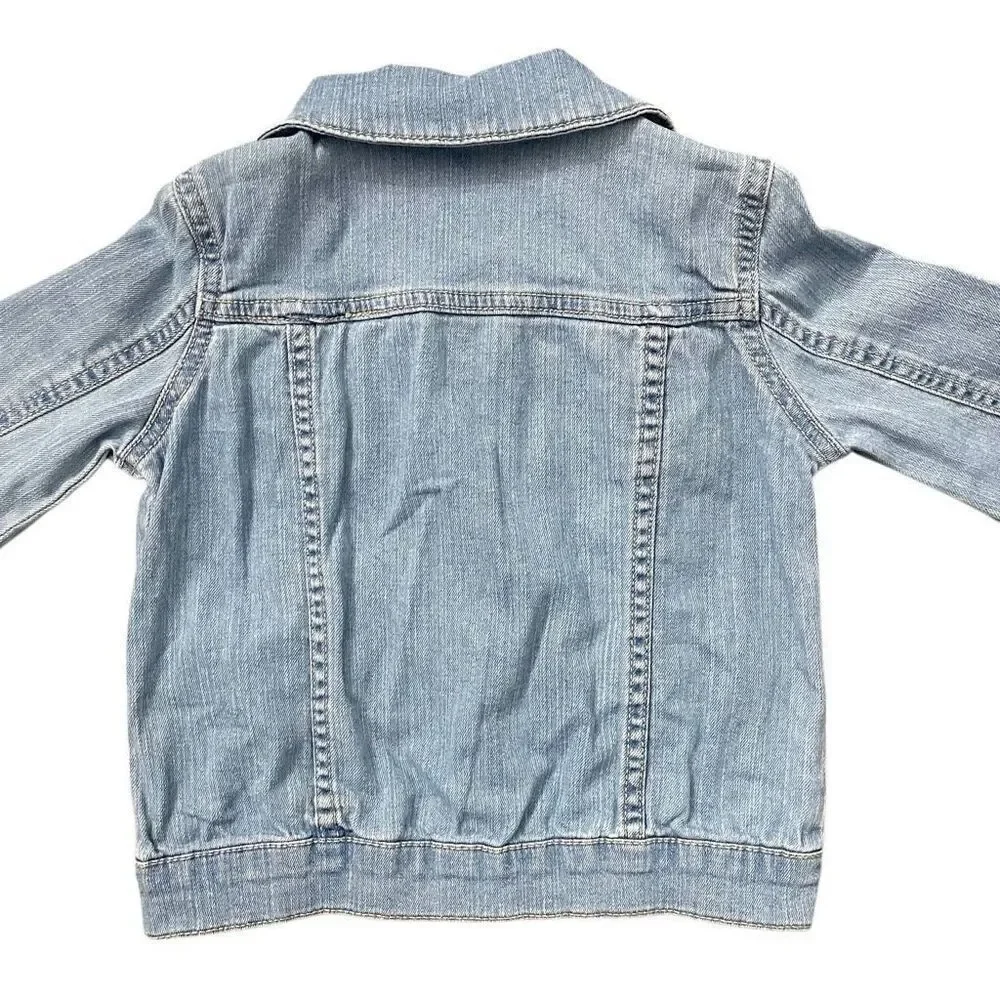 Carter’s Girls Blue Classic Denim Jean Jacket Size 4/5 Toddler Kid Outerwear